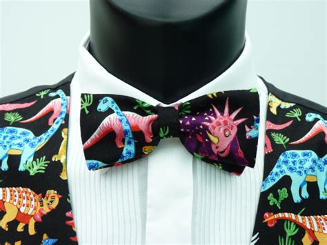 Dino Mite Pre Tied Bow Tie Pocketwatch Waistcoats