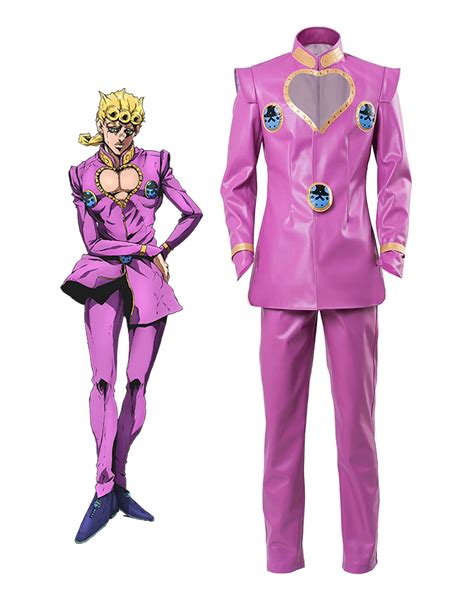 Anime JoJo's Bizarre Adventure Giorno Giovanna Cosplay Costume ...