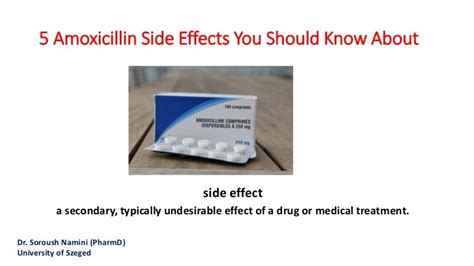 Important side effects of Amoxicillin (Amoxil)