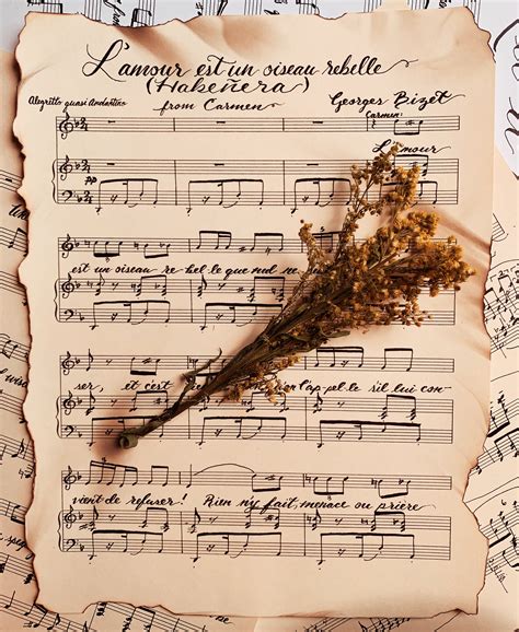 Let It Be Handwritten Sheet Music Print Etsy