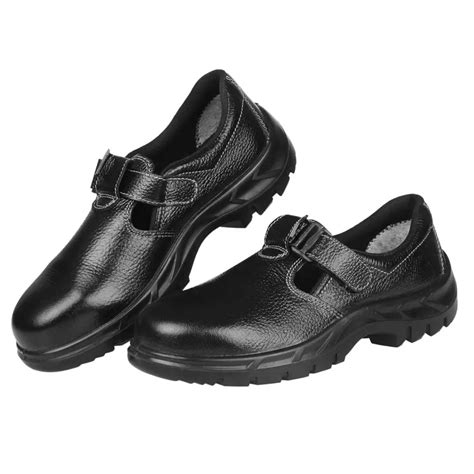 Buy Karam Fs101blswsapn Pu Single Density Steel Toe Black Leather For