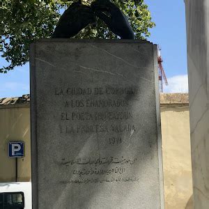 Read The Plaque La Ciudad De Cordoba A Los Enamorados El Poeta Ibn