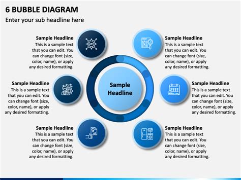 6 Bubble Diagram PowerPoint Presentation Slides - PPT Template