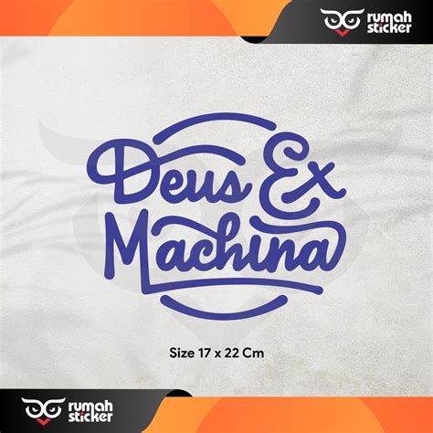 Sticker STICKER CUTTING VESPA Sogan Etc DEUS EX MACHINA LOGO Shopee