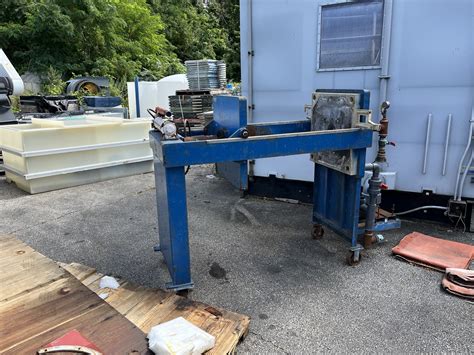 Used 63mm Filter Press 5 Cu Ft 104I Metchem Filter Press