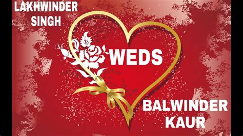 Wedding Ceremony Of Lakhwinder Singh Weds Balwinder Kaur 7 NOV 2020