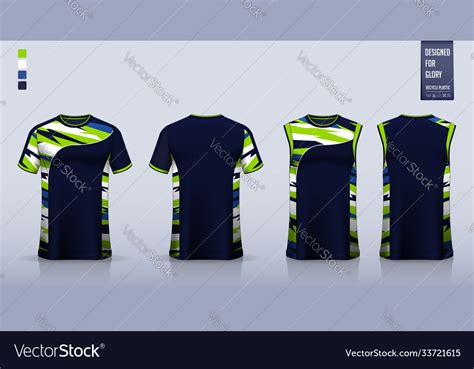 T Shirt Sport Mockup Template Design For Soccer Vector Image