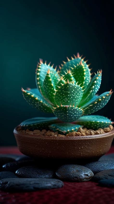 Handle With Care Succulent Plant Adorned With Sharp Warning Thorns