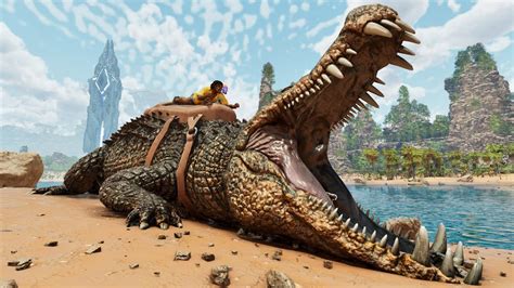 Taming The Terrible Crocodile Deinosuchus ARK Survival Ascended