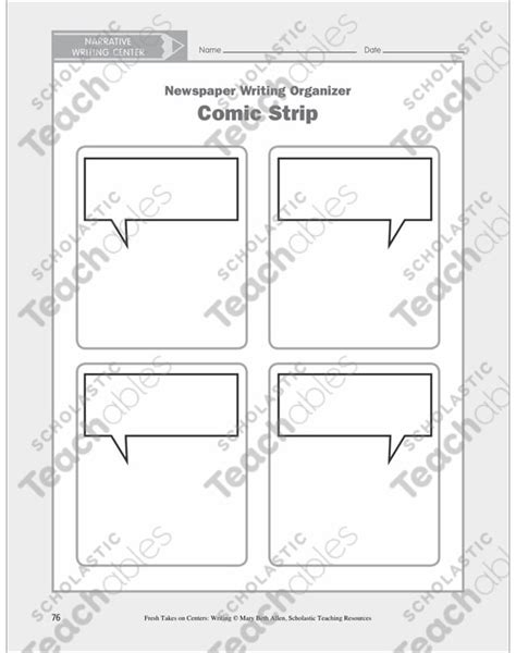 Newspaper Writing Narrative Learning Center By
