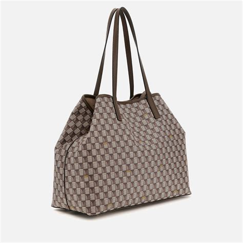 Guess Vikky Ii Large Faux Leather Tote Bag