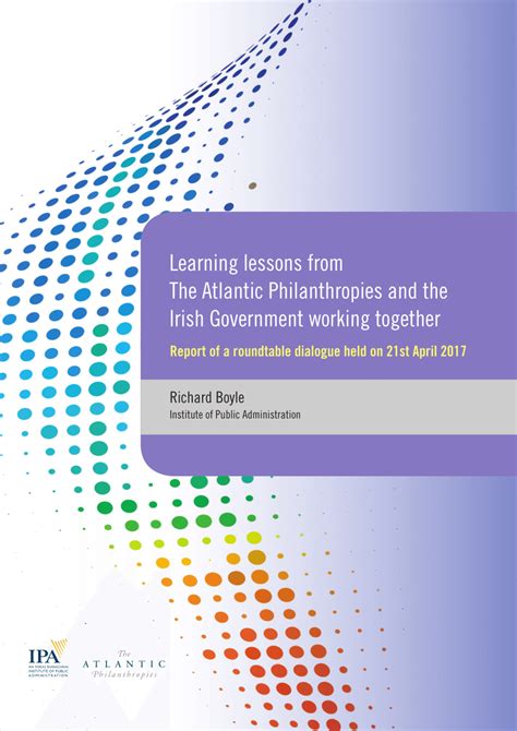 PDF Learning Lessons From The Atlantic Philanthropies And The Irish