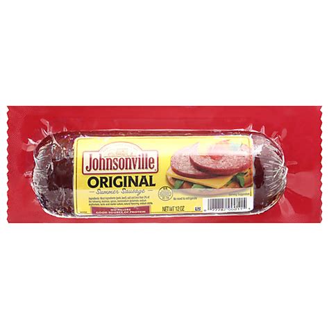 Johnsonville Original Summer Sausage Oz Brats Sausages Piggly