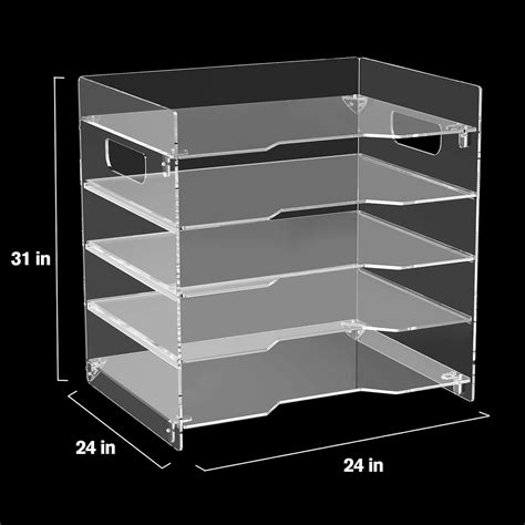 Maxgear Organizador De Papel Para Escritorio Bandeja De Acr Lico Para