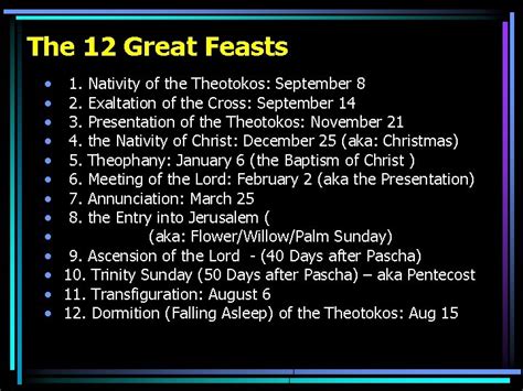Feasts Fasts Liturgical Year In The Byzantine Churches