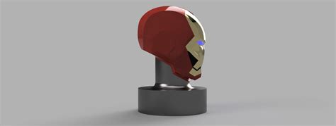 Archivo Stl Busto Casco Iron Man 👨 Obj Y Step ・plan Imprimible En 3d Para Descargar・cults