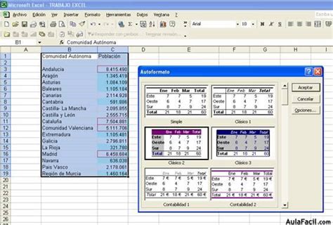 Formatos condicionales y autoformatos Microsoft Excel 2000 Básico