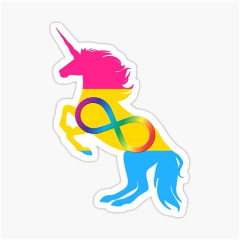 Neurodivergent Pansexual Pride Unicorn Sticker For Sale By