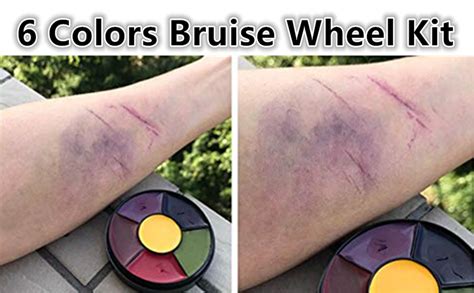 Go Ho Colors Bruise Makeup Set For Sfx Bruises Wheel For Body Oil