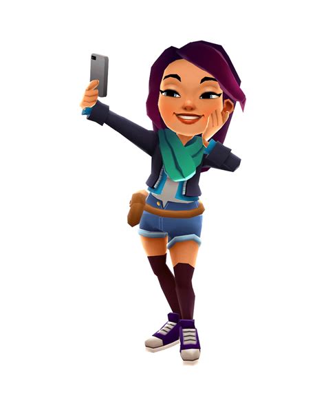 Subway Surfers Jolien Taking Selfie Transparent Png Stickpng