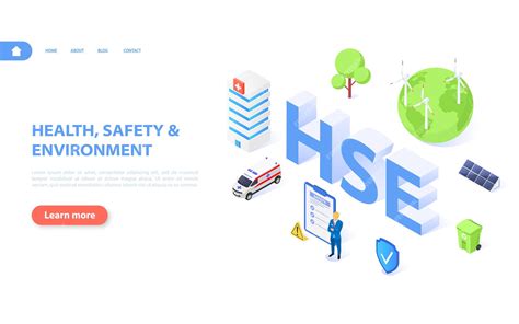 Premium Vector Hse Concept A Banner Dedicated To Health And Safety