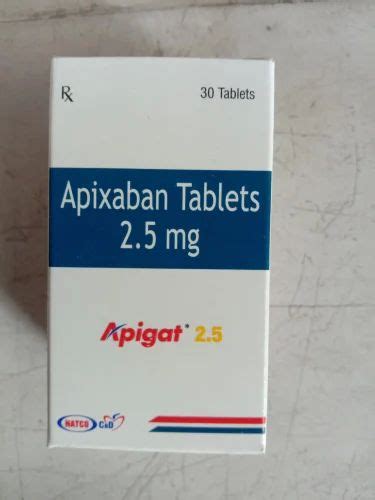 Apixaban Tablets Inr 650 By Rr Biotech Delhi Id 6481838