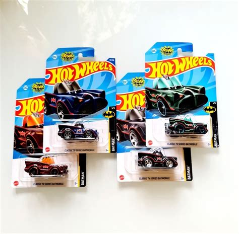 Hot Wheels Batman Classic TV Series Batmobile Blue Green Orange Black Hotwheels DC Tooned