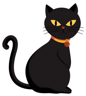 Black Cat Halloween PNGs for Free Download