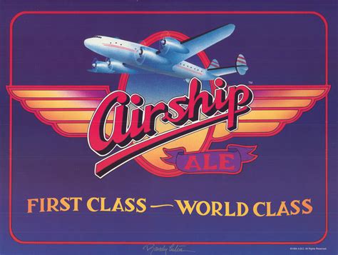 Airship Ale Vintage Concert Poster 1994 At Wolfgangs