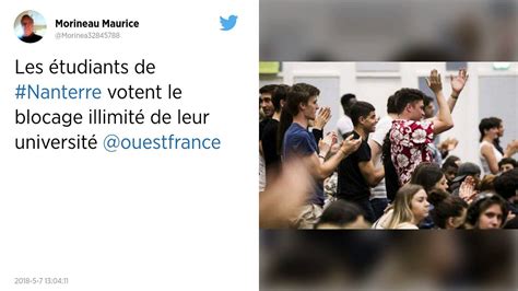 Les Tudiants De Nanterre Votent Le Blocage Illimit De Leur Universit