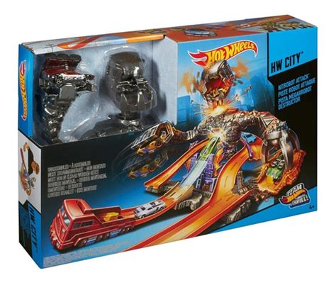 Auto Pista Hot Wheels Mega Robot Mattel Rabstore Cuotas Sin Inter S