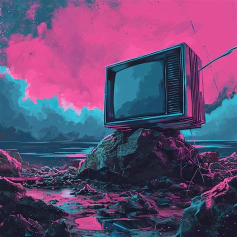 Premium Photo Photo Of Old Vintage Tv In Colorful Background In The
