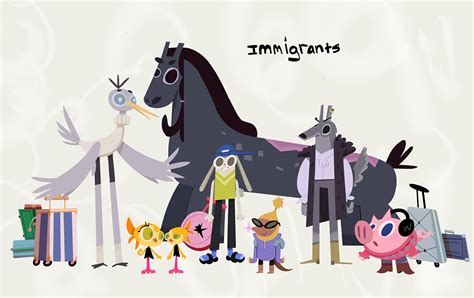 immigrants characters :: Behance