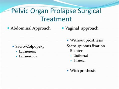 Ppt Uterine Prolapse Diagnostic And Surgical Management 1