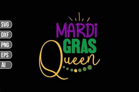 Mardi Gras Queen Svg Graphic By Designplaza Creative Fabrica