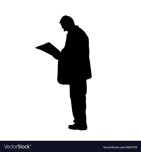 Man Reading Silhouette