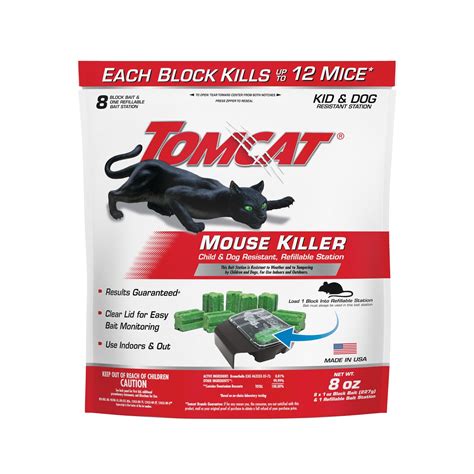 TOMCAT Mouse Killer Child/Dog Resist., Refillable Station Insect & Pest ...