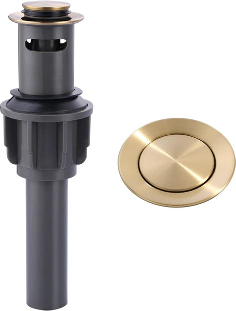 Amazon ALEASHA Bathroom Sink Drain Stopper Brushed Gold Sink