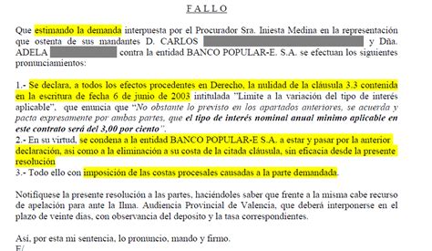 Carta Reclamacion Clausula Suelo Prestamo Pagados Prestamos Ico Para