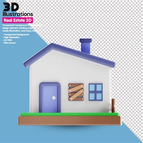 Conjunto De Iconos 3d Inmobiliaria Archivo PSD Premium