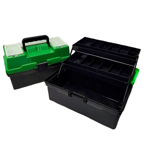 Ящик рыболовный «Пионер», 2 лотка, 370х210х210 мм, зелёный (9102924 ...