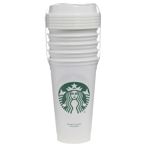 Starbucks 16oz Reusable Cups 5-Pack White - Walmart.com - Walmart.com