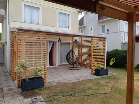 Diy Pergola How To Build A Pergola On A Patio With Wood Slat Privacy