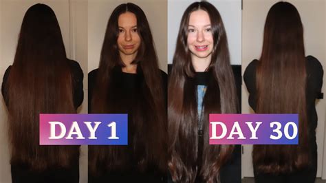 Hair Growth Challenge 30 Day Experiment🖤 Youtube