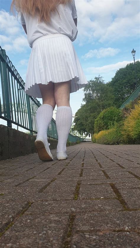 Pin By Terry Applin On Socks And Heels In 2022 White Knee High Socks