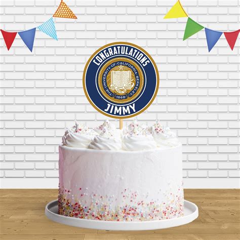 Uc Berkeley Cake Topper Centerpiece Birthday Party Decorations Cakecery