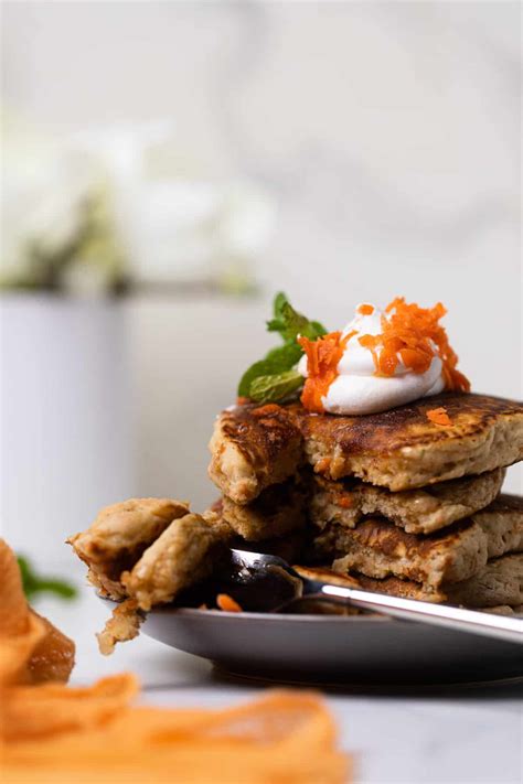 Easy Vegan Carrot Cake Pancakes Orchids Sweet Tea