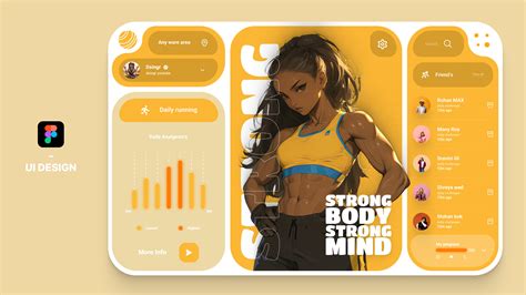 Futuristic Workout Web App Ui Design Figma Tutorial For Beginners Figma