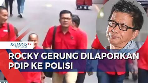 PDIP Laporkan Rocky Gerung Ke Polisi Ada Fitnah Di Pernyataan Rocky