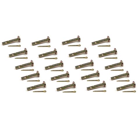 Pack Of 20 Shear Pin And Cotter Pin For Mtd And Cub Cadet 738 04124a